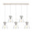 Innovations Newton Cone 5Lt 8" CL Pendant, PN/SD - 125-410-1PS-PN-G411-8SDY