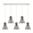 Innovations Newton Cone 5Lt 8" CL Pendant, PN/SM - 125-410-1PS-PN-G411-8SM