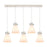 Innovations Newton Cone 5Lt 8" CL Pendant, PN/WH - 125-410-1PS-PN-G411-8WH