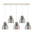 Innovations Newton Bell 5Lt 8" CL Pendant, PN/SM - 125-410-1PS-PN-G412-8SM