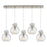 Innovations Newton Sphere 5Lt 8" CL Pendant, SN/SD - 125-410-1PS-SN-G410-8SDY