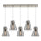 Innovations Newton Cone 5Lt 8" CL Pendant, SN/SM - 125-410-1PS-SN-G411-8SM