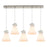 Innovations Newton Cone 5Lt 8" CL Pendant, SN/WH - 125-410-1PS-SN-G411-8WH