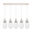 Innovations Malone 5Lt 6" Cord Linear Pendant, PN/Clear - 125-450-1P-PN-G450-6CL