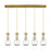 Innovations Owego 5Lt 5" Cord Linear Pendant, BS/CL - 125-451-1P-BB-G451-5CL