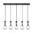 Innovations Owego 5Lt 5" Cord Linear Pendant, BK/CL - 125-451-1P-BK-G451-5CL