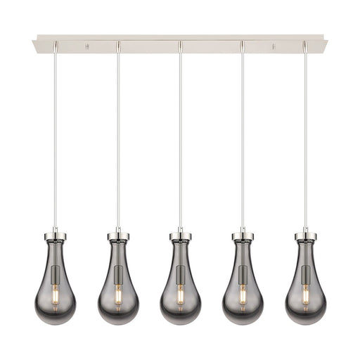 Innovations Owego 5Lt 5" Cord Linear Pendant, PN/Smoke - 125-451-1P-PN-G451-5SM