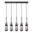 Innovations Milan 5Lt 4" Cord Linear Pendant, BK/SM - 125-452-1P-BK-G452-4SM