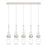 Innovations Milan 5Lt 4" Cord Linear Pendant, PN/Clear - 125-452-1P-PN-G452-4CL
