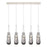 Innovations Milan 5Lt 4" Cord Linear Pendant, PN/Smoke - 125-452-1P-PN-G452-4SM