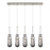 Innovations Milan 5Lt 4" Cord Linear Pendant, SN/Smoke - 125-452-1P-SN-G452-4SM