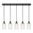 Innovations Crown Point 5Lt 37" Cord Linear Pendant, BK/DS - 125B-5P-BK-G434-7DE