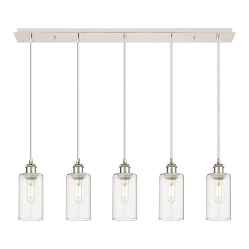 Innovations Crown Point 5Lt 37" Cord Linear Pendant, PN/CL - 125B-5P-PN-G434-7CL