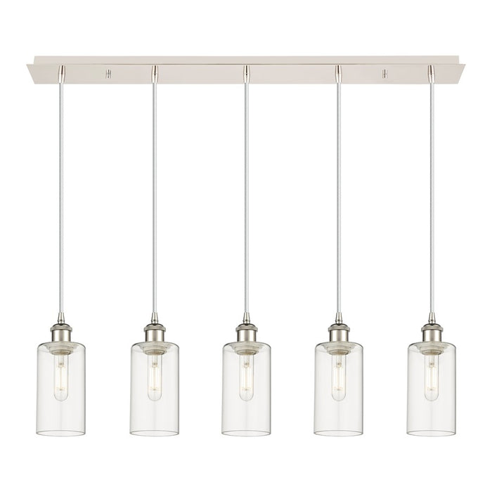 Innovations Crown Point 5Lt 37" Cord Linear Pendant, PN/CL - 125B-5P-PN-G434-7CL
