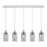 Innovations Crown Point 5Lt 37" Cord Linear Pendant, PN/SM - 125B-5P-PN-G434-7SM