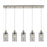 Innovations Crown Point 5Lt 37" Cord Linear Pendant, SN/SM - 125B-5P-SN-G434-7SM