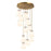 Innovations Newton-B 12Lt 8" CM Pendant, 24" Cpy, BS/W - 126-410-1PS-BB-G412-8WH