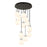 Innovations Newton-S 12Lt 8" CM Pendant, 24" Cpy, B/W - 126-410-1PS-BK-G410-8WH