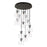 Innovations Newton-B 12Lt 8" CM Pendant, 24" Cpy, B/CL - 126-410-1PS-BK-G412-8CL