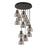 Innovations Newton-B 12Lt 8" CM Pendant, 24" Cpy, B/SM - 126-410-1PS-BK-G412-8SM