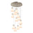 Innovations Newton-C 12Lt 8" CM Pendant, 24" Cpy, SN/W - 126-410-1PS-SN-G411-8WH