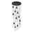 Innovations Malone 12Lt 6" CM Pendant, 24" Cpy, BK/SCL - 126-450-1P-BK-G450-6SCL
