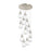 Innovations Malone 12Lt 6" CM Pendant, 24" Cpy, SN/CL - 126-450-1P-SN-G450-6CL