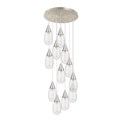 Innovations Malone 12Lt 6" CM Pendant, 24" Cpy, SN/SCL - 126-450-1P-SN-G450-6SCL