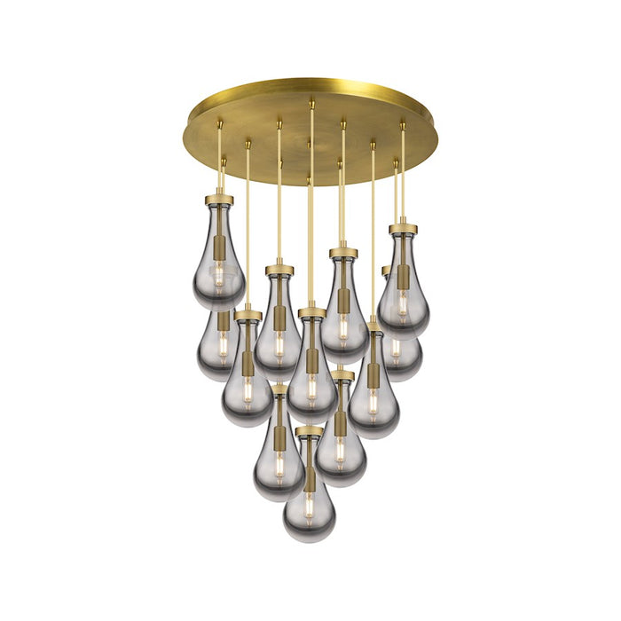 Innovations Owego 12Lt 5" CM Pendant, 24" Canopy, BS/SM - 126-451-1P-BB-G451-5SM