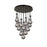 Innovations Owego 12Lt 5" CM Pendant, 24" Canopy, BK/SM - 126-451-1P-BK-G451-5SM