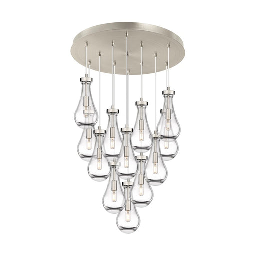 Innovations Owego 12Lt 5" CM Pendant, 24" Canopy, SN/CL - 126-451-1P-SN-G451-5CL