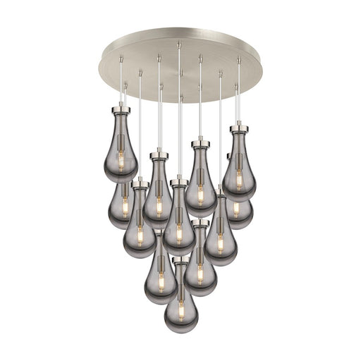 Innovations Owego 12Lt 5" CM Pendant, 24" Canopy, SN/SM - 126-451-1P-SN-G451-5SM