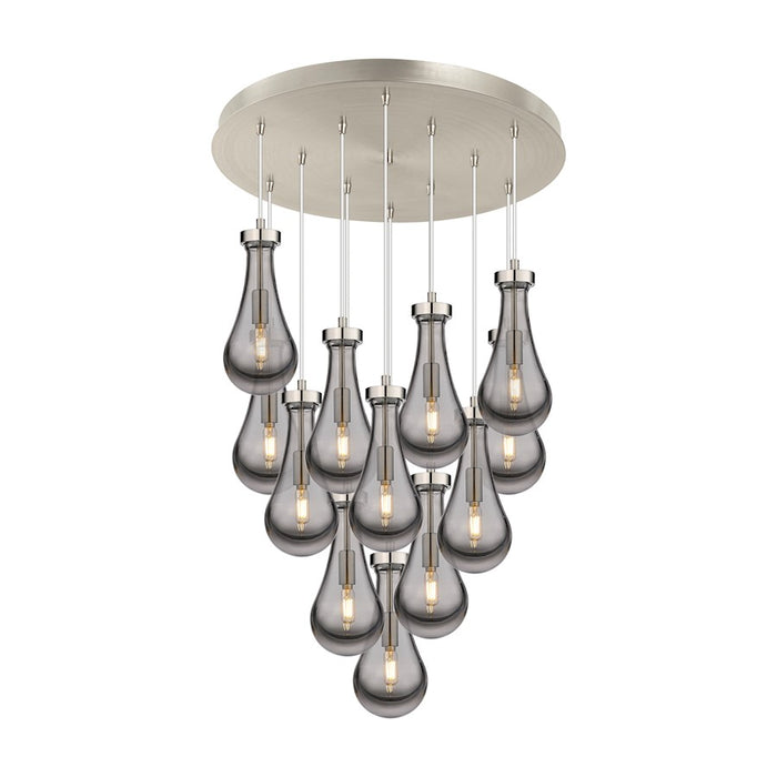 Innovations Owego 12Lt 5" CM Pendant, 24" Canopy, SN/SM - 126-451-1P-SN-G451-5SM