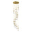 Innovations Milan 12Lt 4" CM Pendant, 24" Canopy, BS/CL - 126-452-1P-BB-G452-4CL