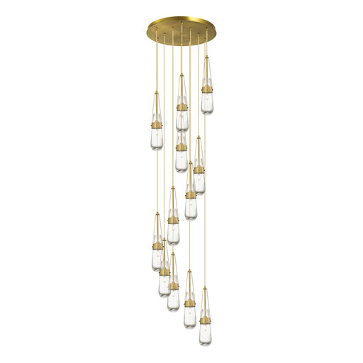 Innovations Milan 12Lt 4" CM Pendant, 24" Canopy, BS/CL - 126-452-1P-BB-G452-4CL