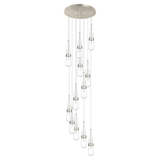 Innovations Milan 12Lt 4" CM Pendant, 24" Canopy, SN/CL - 126-452-1P-SN-G452-4CL