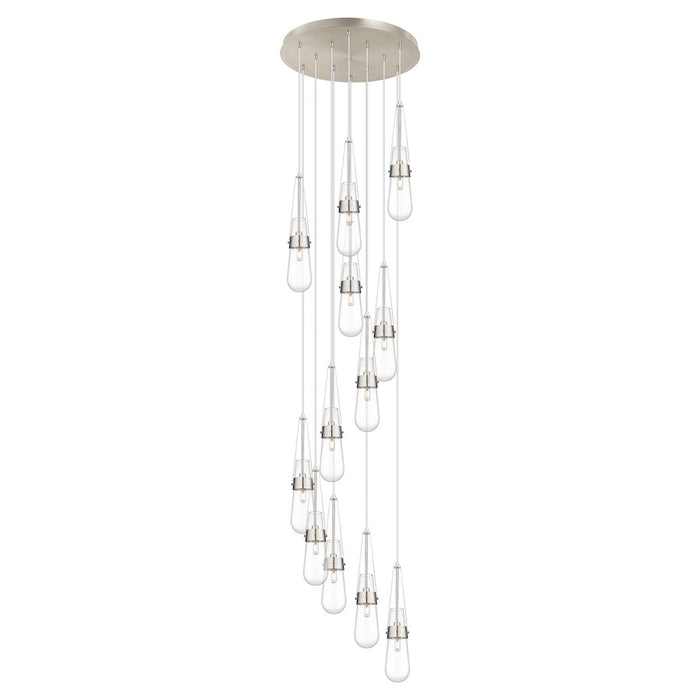 Innovations Milan 12Lt 4" CM Pendant, 24" Canopy, SN/CL - 126-452-1P-SN-G452-4CL