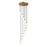 Innovations Crown Point 12Lt 24" Cord Multi Pend, BRS/WH - 126B-12P-BB-G434-7WH