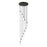 Innovations Crown Point 12Lt 24" Cord Multi Pend, BK/CL - 126B-12P-BK-G434-7CL