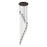 Innovations Crown Point 12Lt 24" Cord Multi Pend, BK/SM - 126B-12P-BK-G434-7SM