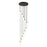 Innovations Crown Point 12Lt 24" Cord Multi Pend, BK/WH - 126B-12P-BK-G434-7WH