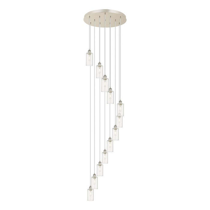 Innovations Crown Point 12Lt 24" Cord Multi Pend, PN/CL - 126B-12P-PN-G434-7CL
