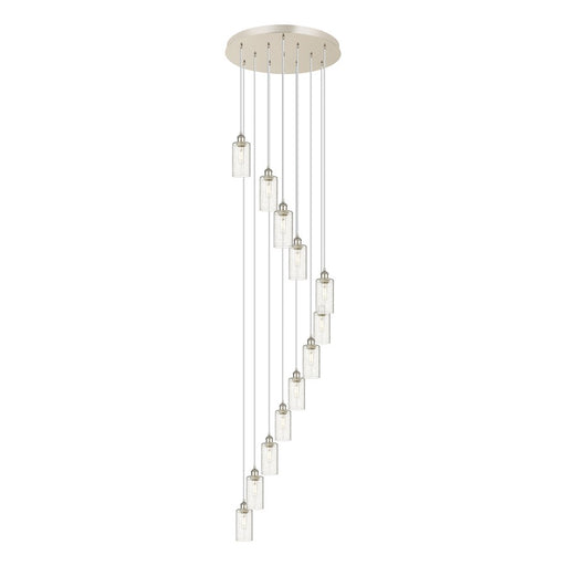 Innovations Crown Point 12Lt 24" Cord Multi Pend, PN/SD - 126B-12P-PN-G434-7SDY