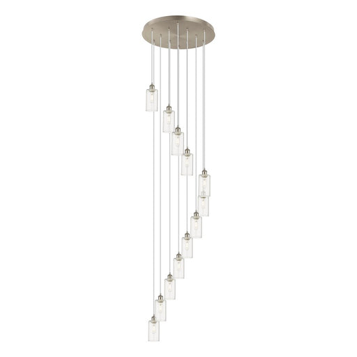 Innovations Crown Point 12Lt 24" Cord Multi Pend, SN/CL - 126B-12P-SN-G434-7CL