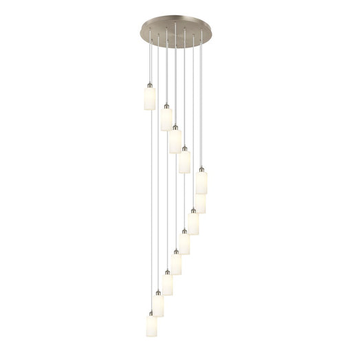 Innovations Crown Point 12Lt 24" Cord Multi Pend, SN/WH - 126B-12P-SN-G434-7WH