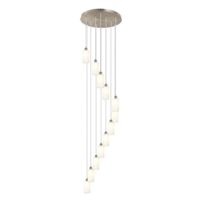 Innovations Crown Point 12Lt 24" Cord Multi Pend, SN/WH - 126B-12P-SN-G434-7WH