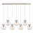 Innovations Newton Sphere 7Lt 8" CL Pendant, PN/SD - 127-410-1PS-PN-G410-8SDY