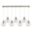 Innovations Newton Sphere 7Lt 8" CL Pendant, SN/SD - 127-410-1PS-SN-G410-8SDY
