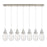 Innovations Malone 7Lt 6" Cord Linear Pendant, SN/SCL - 127-450-1P-SN-G450-6SCL