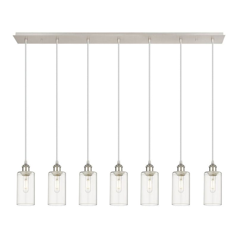Innovations Crown Point 7Lt 49" Cord Linear Pendant, PN/CL - 127B-7P-PN-G434-7CL